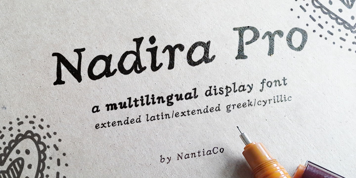 Example font Nadira Pro #1